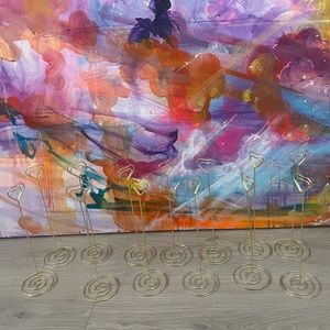 Table Name Card Holder Heart Shaped (13)